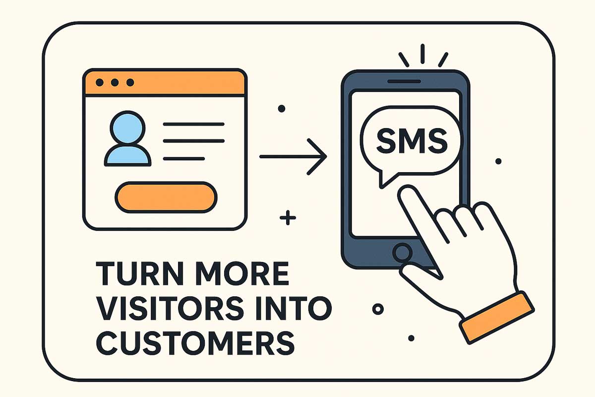 Turn more visitors into customers illustration